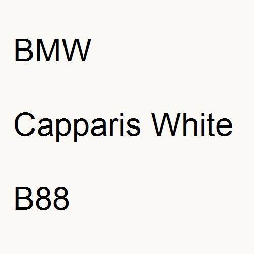 BMW, Capparis White, B88.